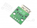 USB Plug Type-A female naar DIP adapter-board